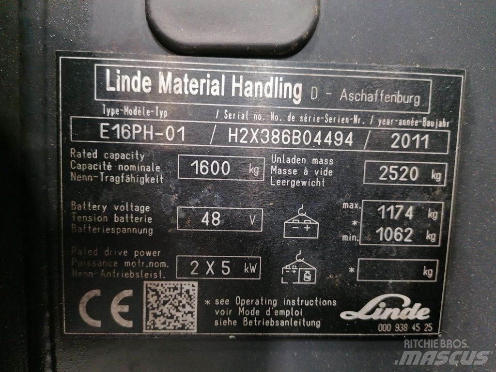 Linde E16PH-01 Электропогрузчики