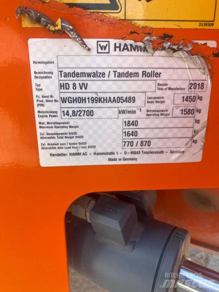 Hamm HD8VV Катки тротуарные