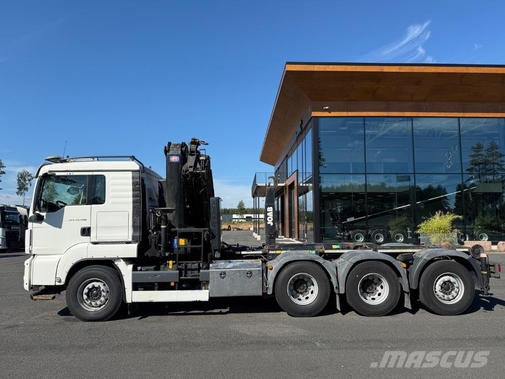 MAN Crane + hook lift Автомобильные краны