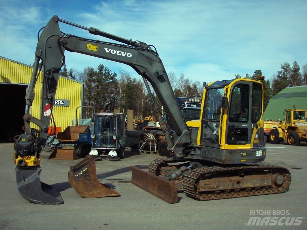 Volvo ECR 88 Малые экскаваторы 7т-12т