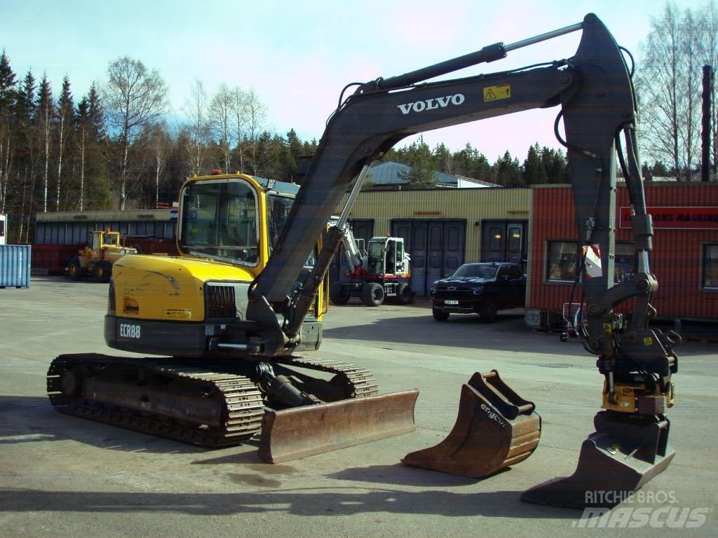 Volvo ECR 88 Малые экскаваторы 7т-12т