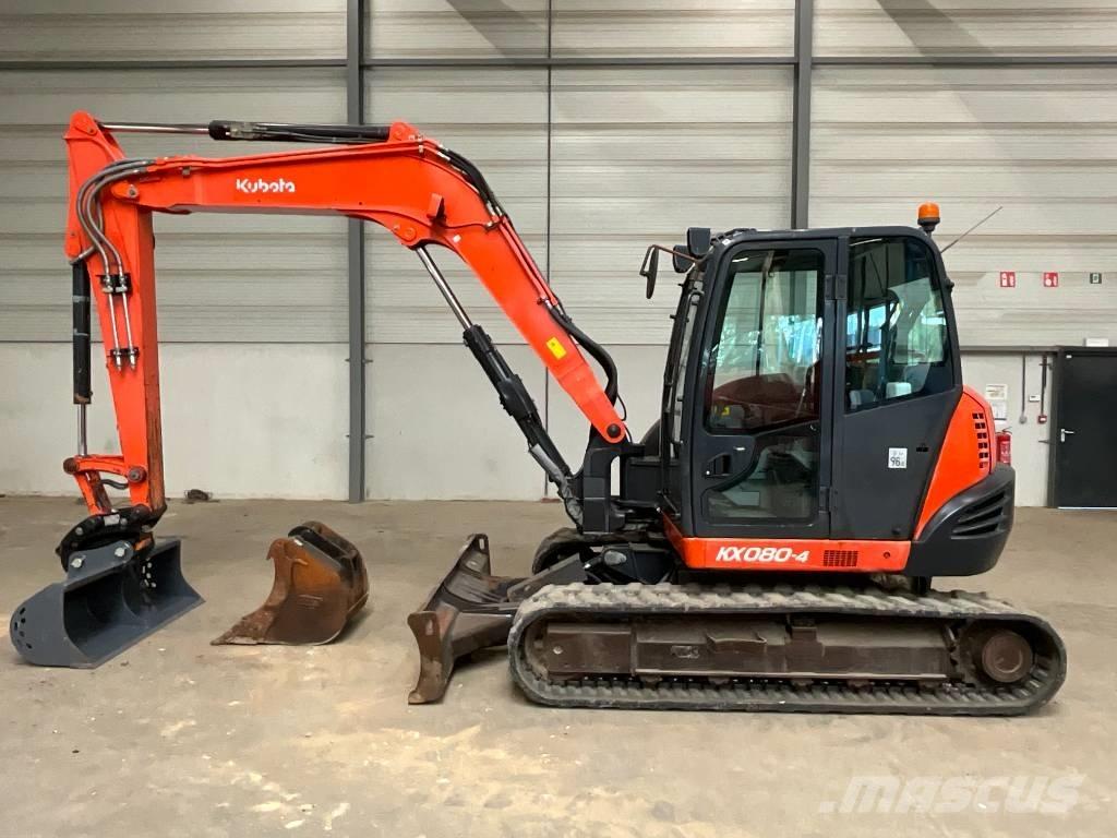 Kubota KX 080-4 Малые экскаваторы 7т-12т