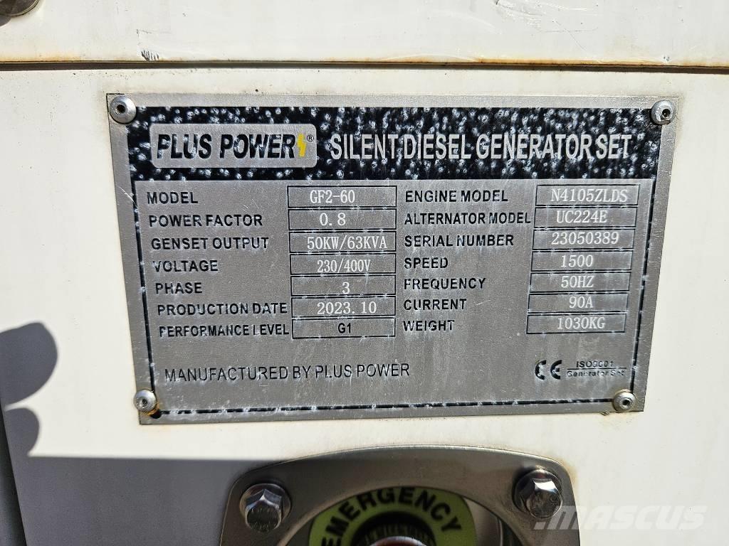 Plus Power GF2-60 Дизельные генераторы