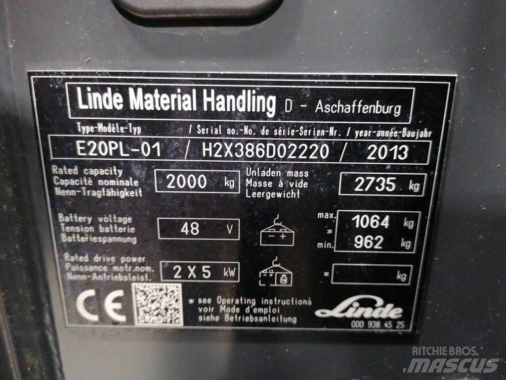 Linde E20PL-01 Электропогрузчики