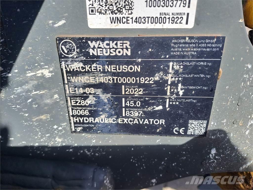 Wacker Neuson EZ80 Гусеничные экскаваторы
