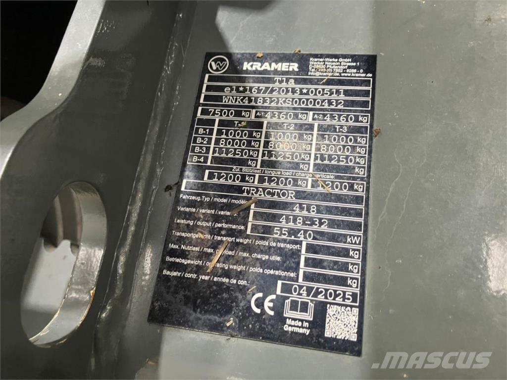 Kramer KT276 Сельскохозяйственные телескопические погрузчики