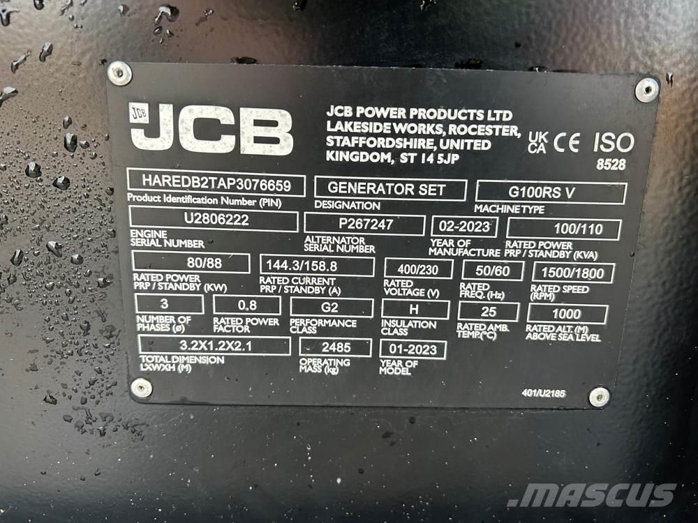JCB G100RS Дизельные генераторы