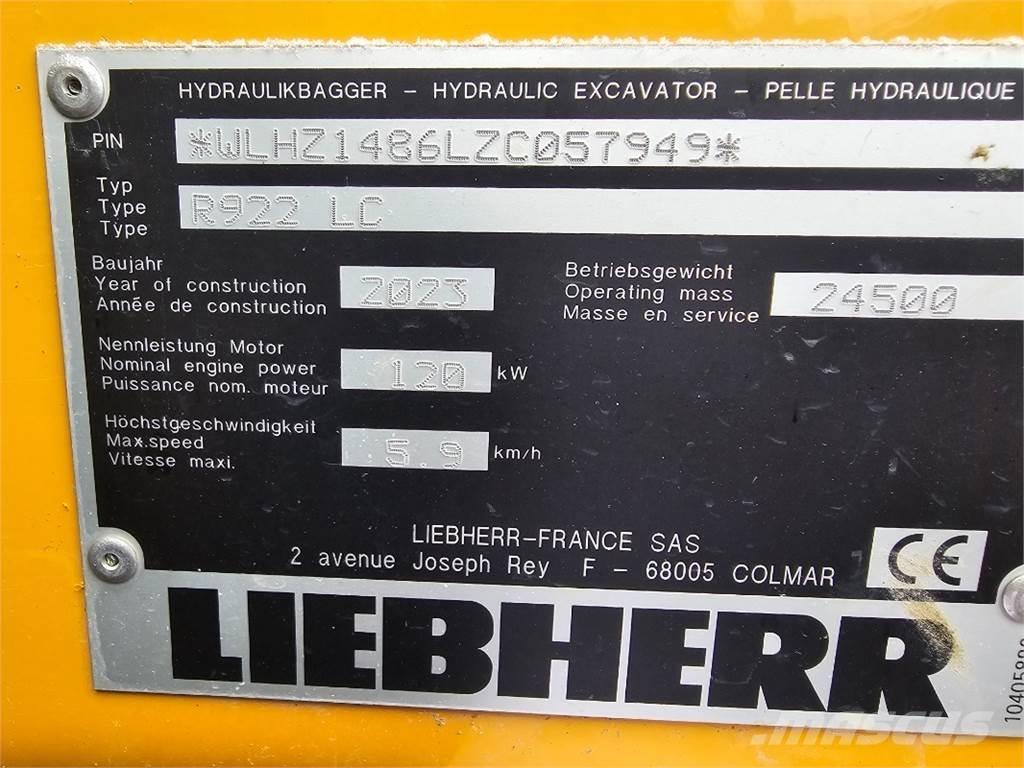 Liebherr R922 Гусеничные экскаваторы