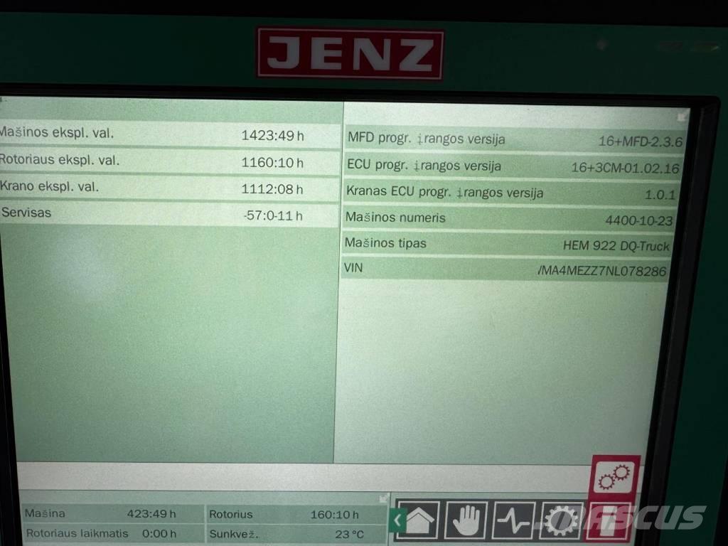 JENZ HEM 922 Дробилки древесины