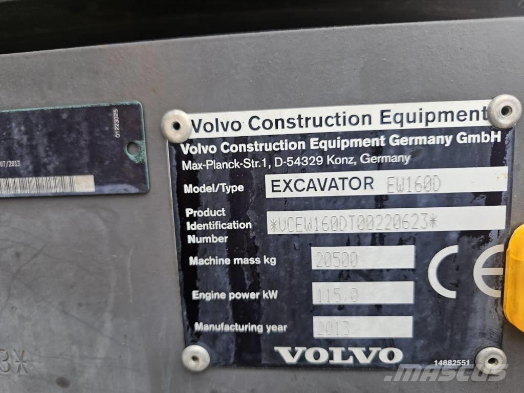 Volvo EW 160 D Колёсные экскаваторы