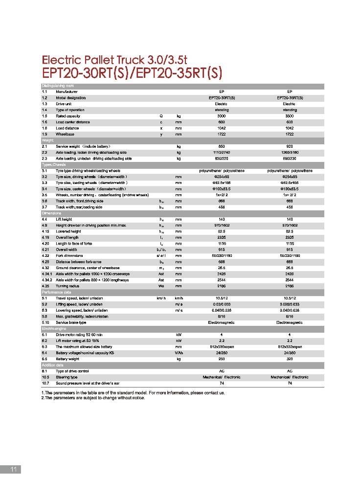 EP EPT20-30RTS Самоходные электрические тележки