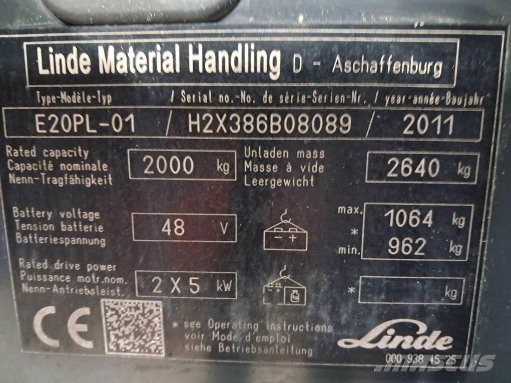 Linde E20PL-01 Электропогрузчики