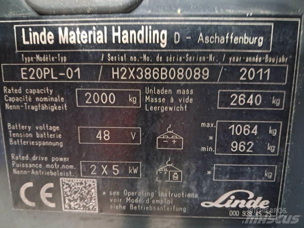 Linde E20PL-01 Электропогрузчики