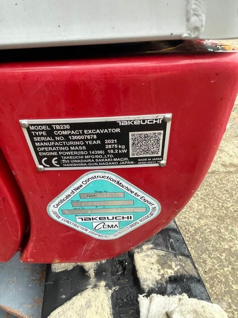 Takeuchi TB230 V3 Мини-экскаваторы