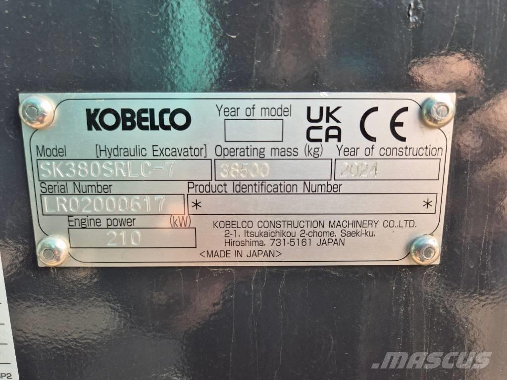 Kobelco SK380SRLC Гусеничные экскаваторы