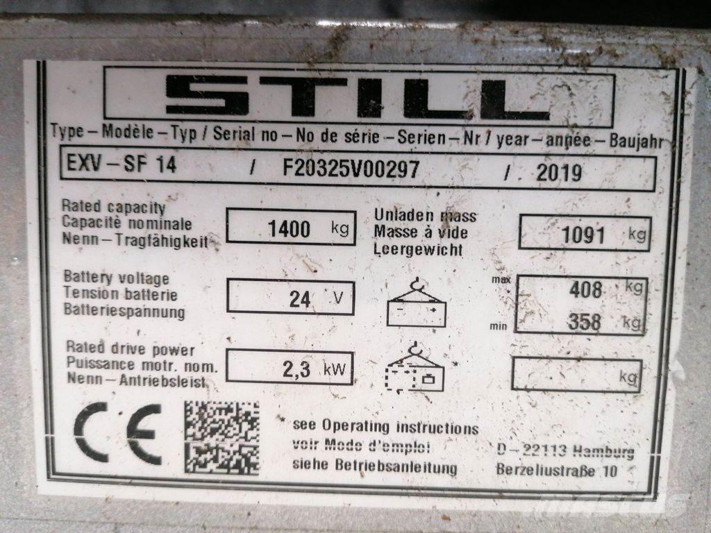 Still EXV-SF14 Ручные штабелёры с электроподъёмом