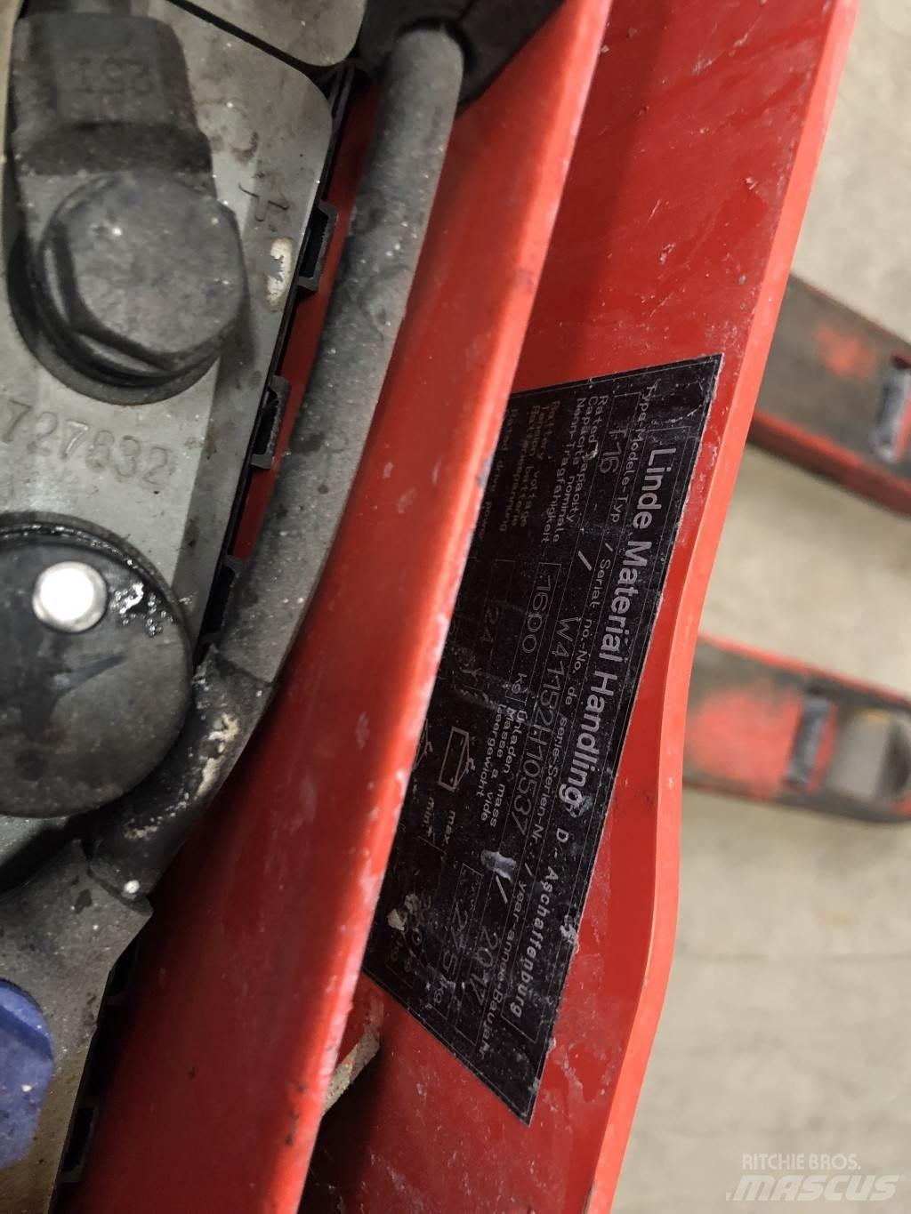 Linde T16 Ручные электрические тележки