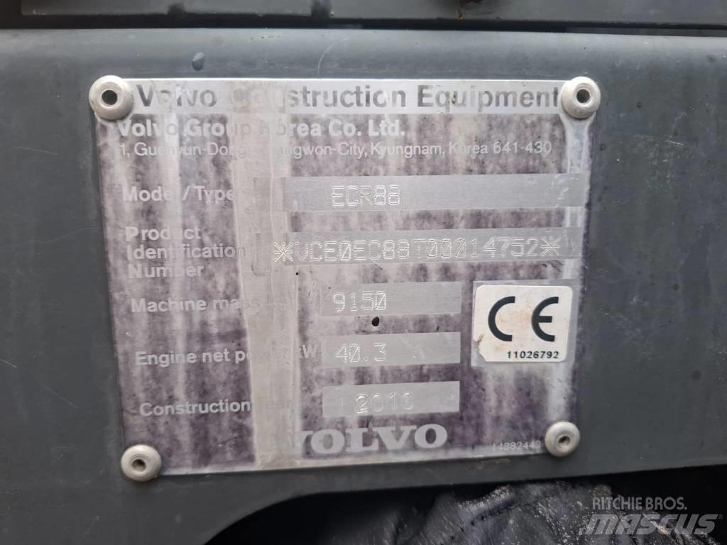 Volvo ECR 88 Малые экскаваторы 7т-12т