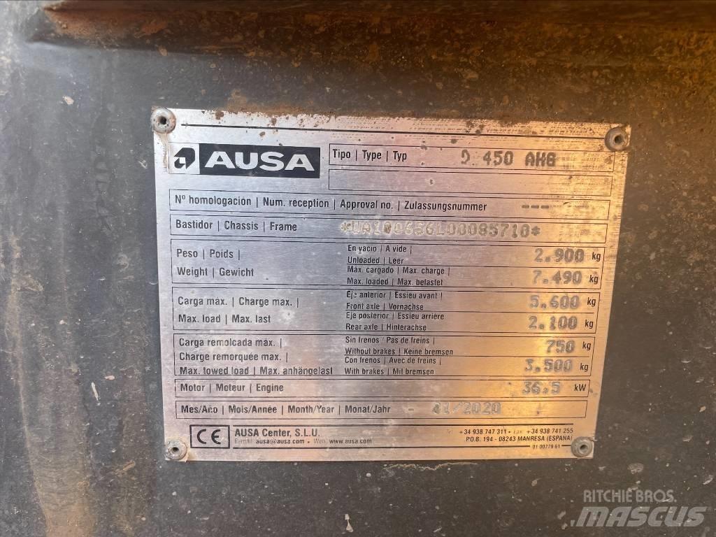 Ausa D450AHG Шарнирно-сочленённые самосвалы