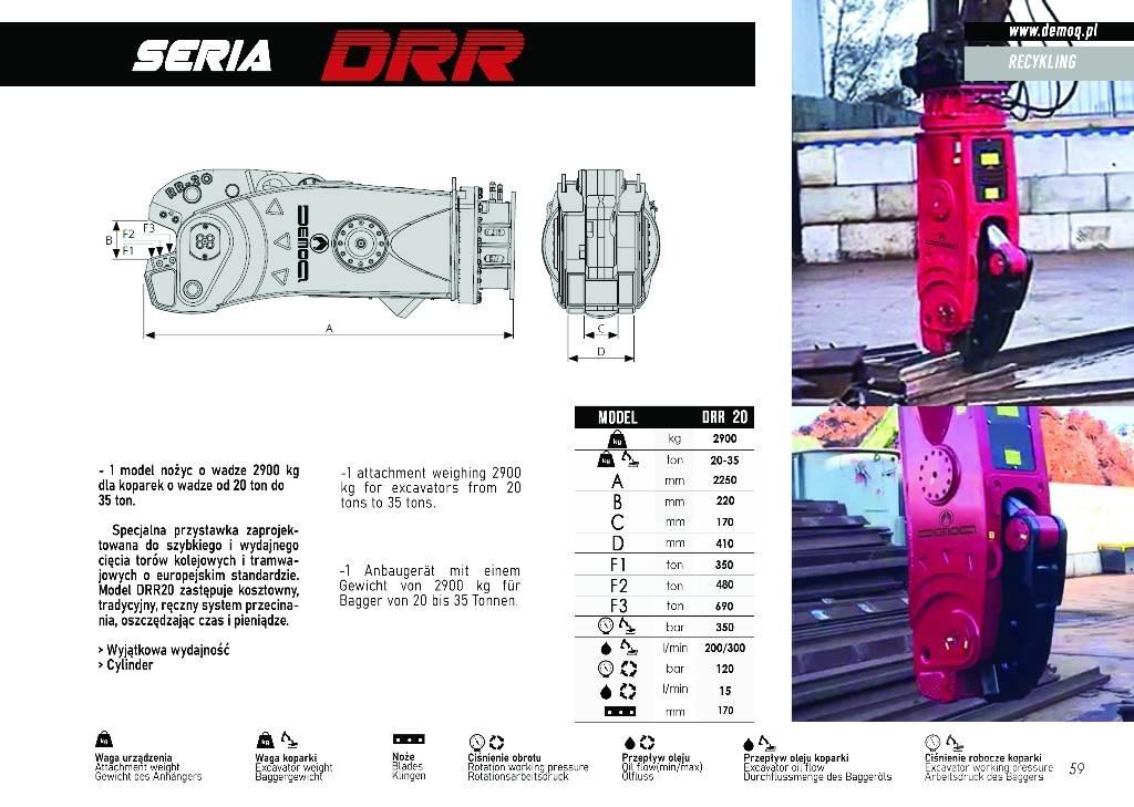  DEMOQ DRR20 Навесные резаки асфальта