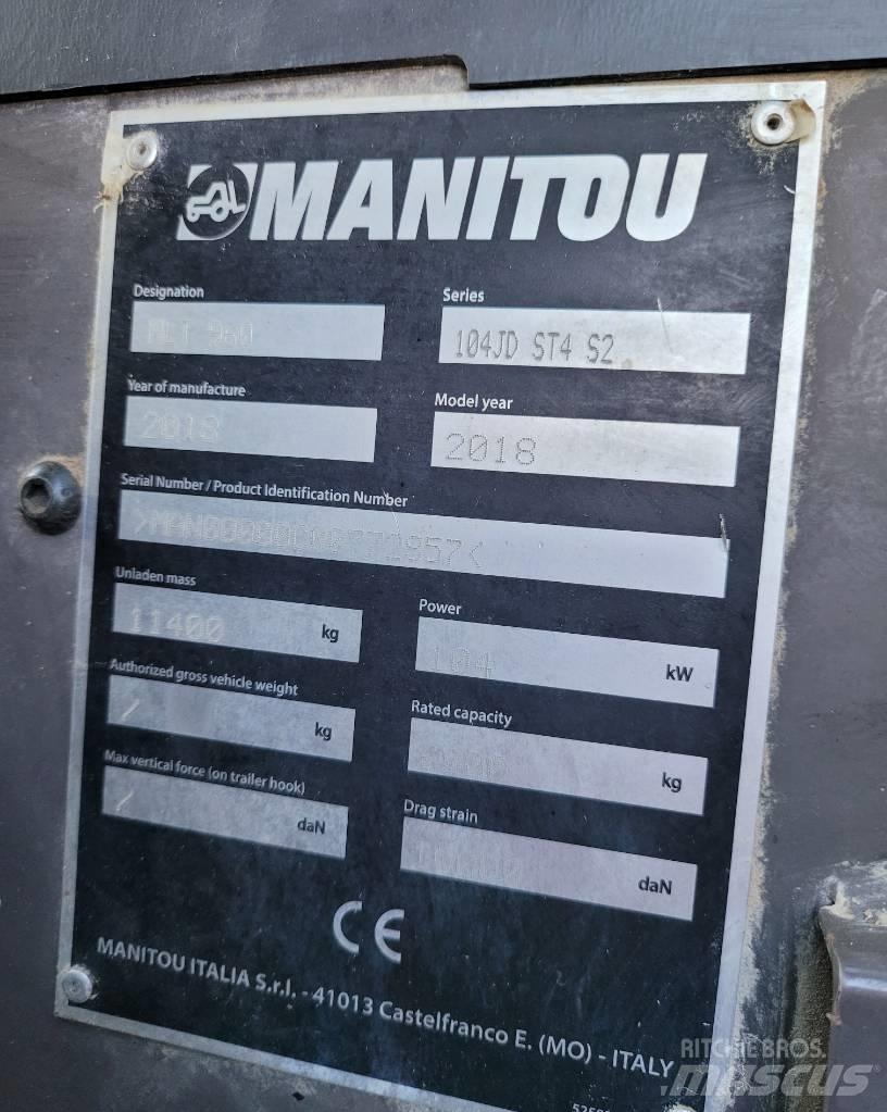 Manitou MLT960 Телескопические погрузчики