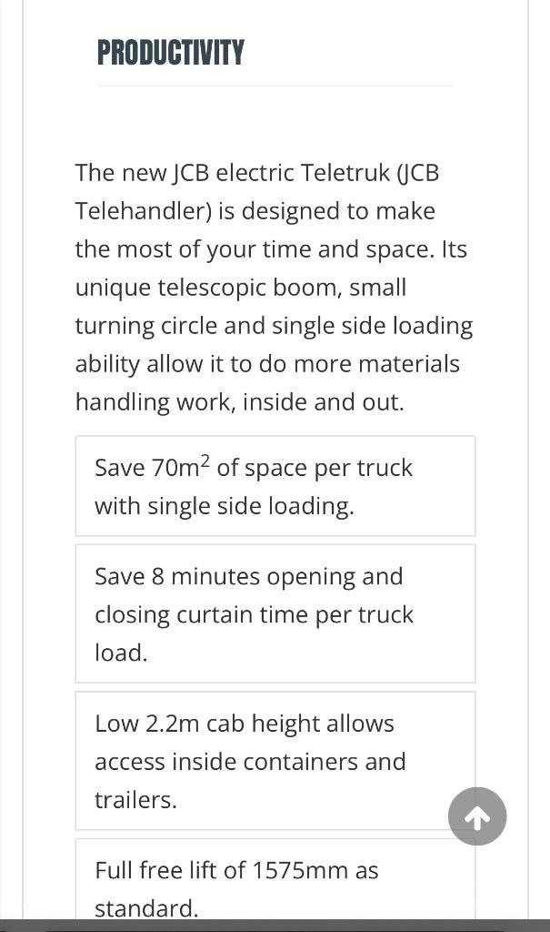 JCB 30-19 E Электропогрузчики