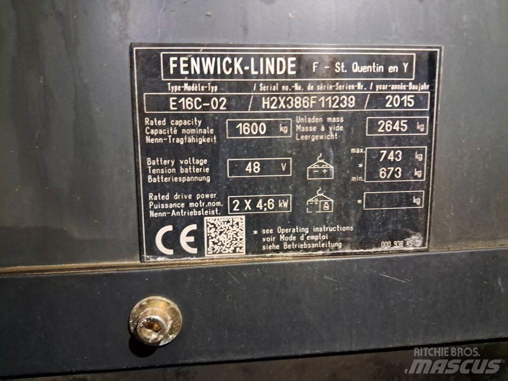 Linde E16C-02 Электропогрузчики