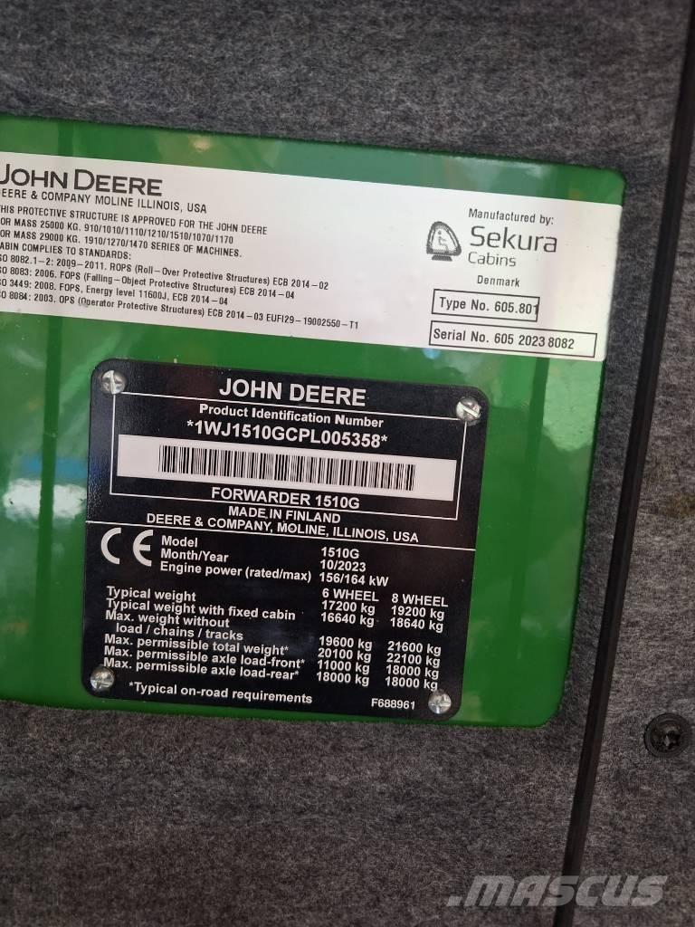 John Deere 1510G Форвардеры