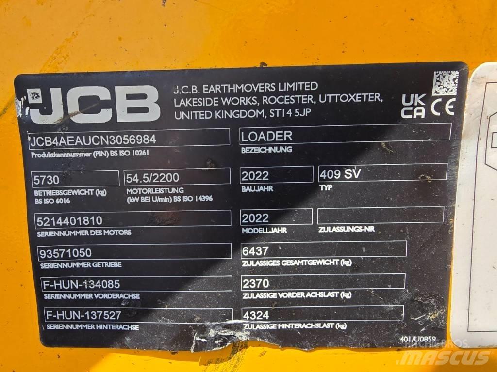 JCB 409SV Фронтальные погрузчики
