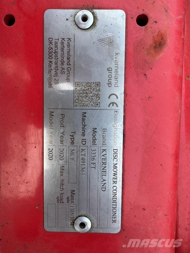 Kverneland 3336 FT Косилки плющилки