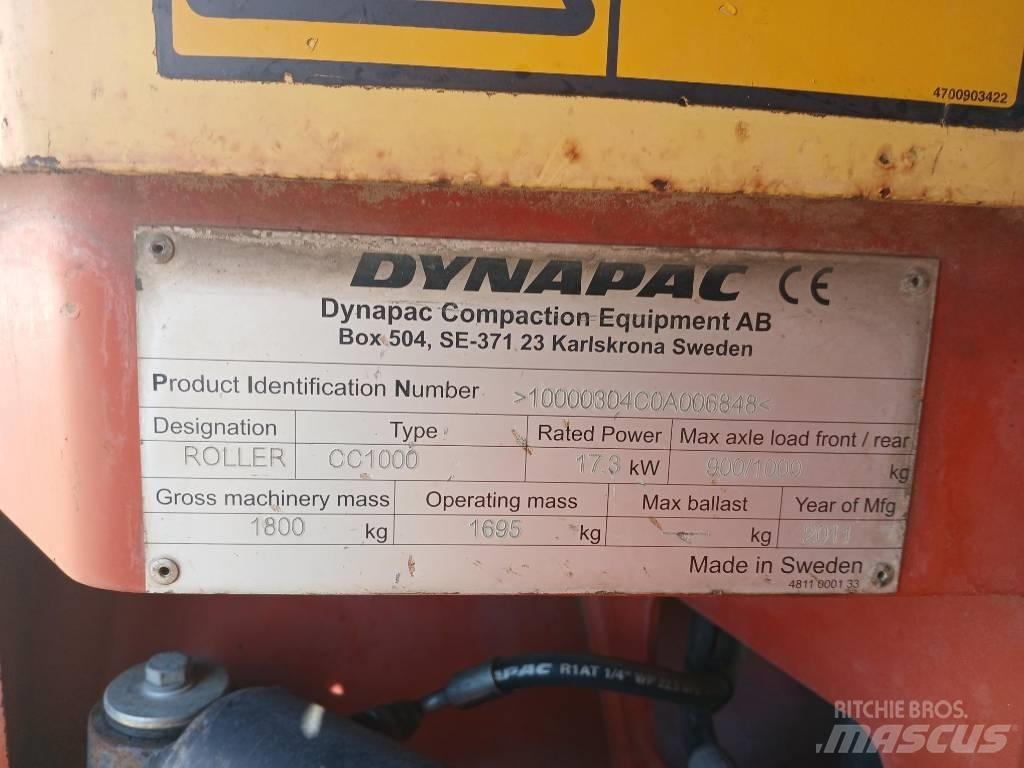 Dynapac CC1000, Vält Катки тротуарные