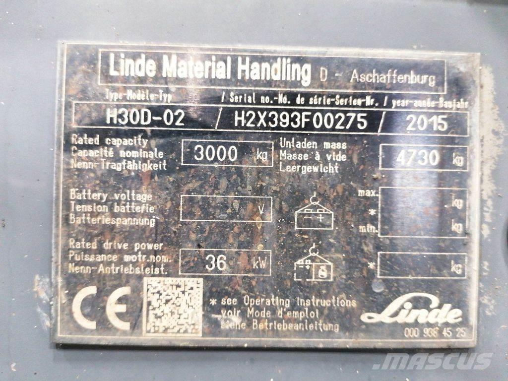 Linde H30D-02 Дизельные погрузчики