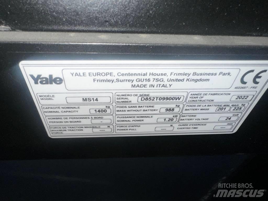 Yale MS 14 AC Ручные штабелёры с электроподъёмом