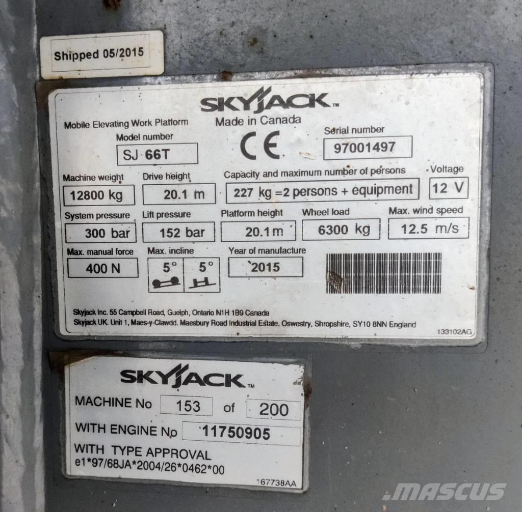 SkyJack SJ 66 T Коленчатые подъемники