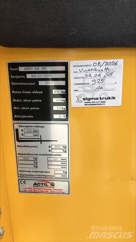 Abeko SAR 30 N Ручные электрические тележки