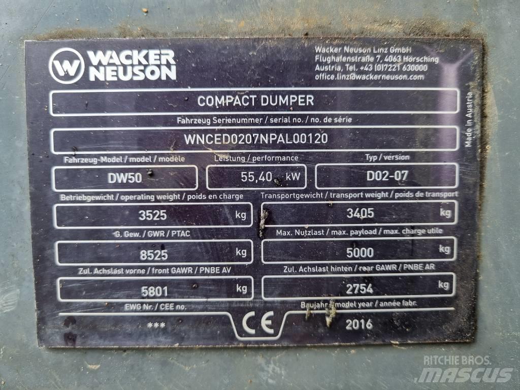 Wacker Neuson DW 50 Мини-самосвалы