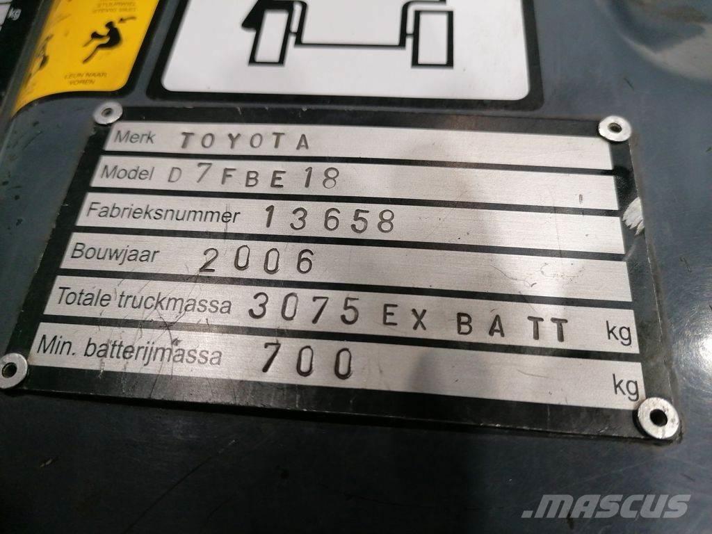Toyota 7FBEF18 Электропогрузчики