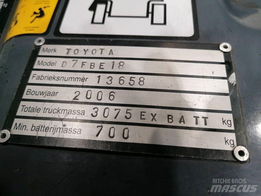 Toyota 7FBEF18 Электропогрузчики