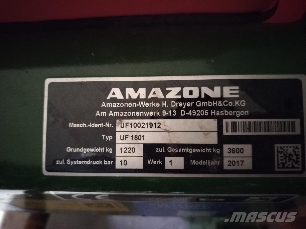 Amazone UF 1801 Навесные опрыскиватели