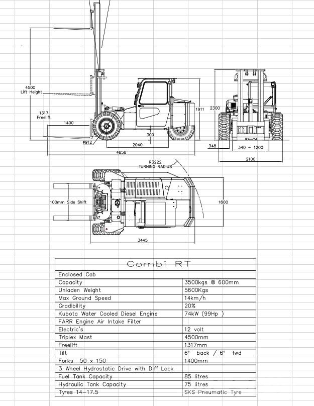 Combilift RT 3500 Внедорожные погрузчики
