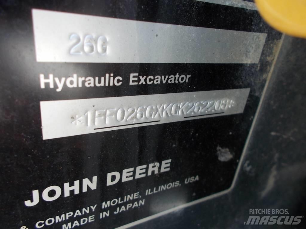 John Deere 26G Мини-экскаваторы
