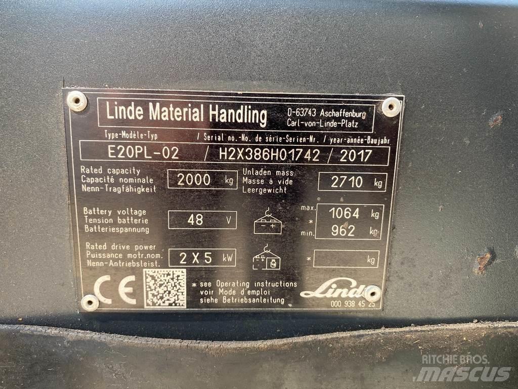 Linde E20PL-02 Электропогрузчики