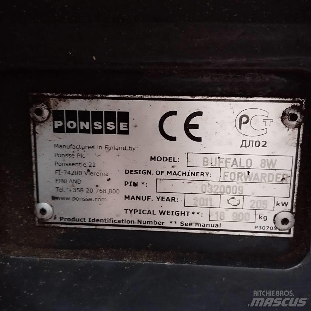 Ponsse Buffalo 8W Форвардеры