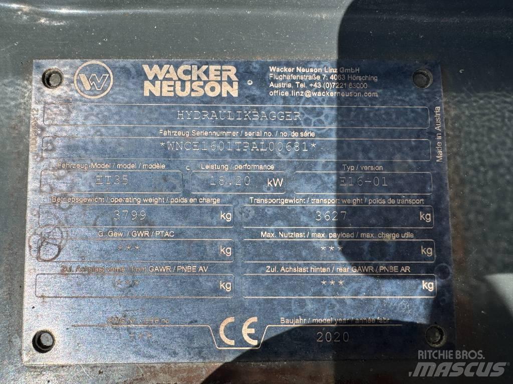Wacker Neuson ET35 Гусеничные экскаваторы