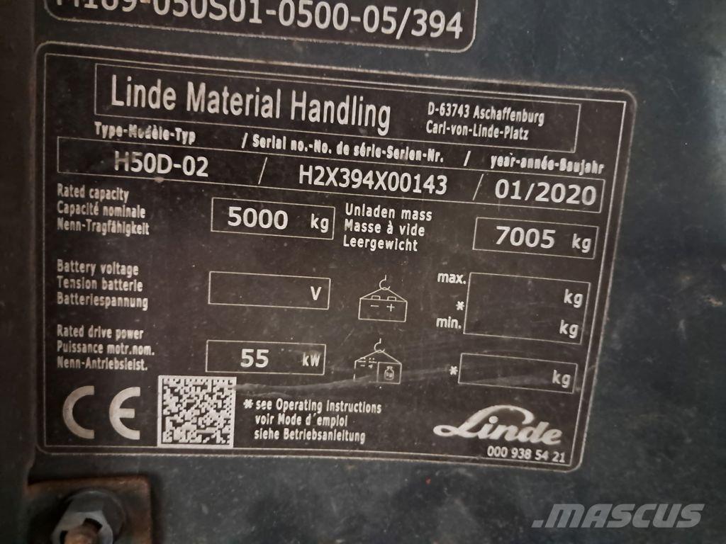Linde H50D-02 Дизельные погрузчики