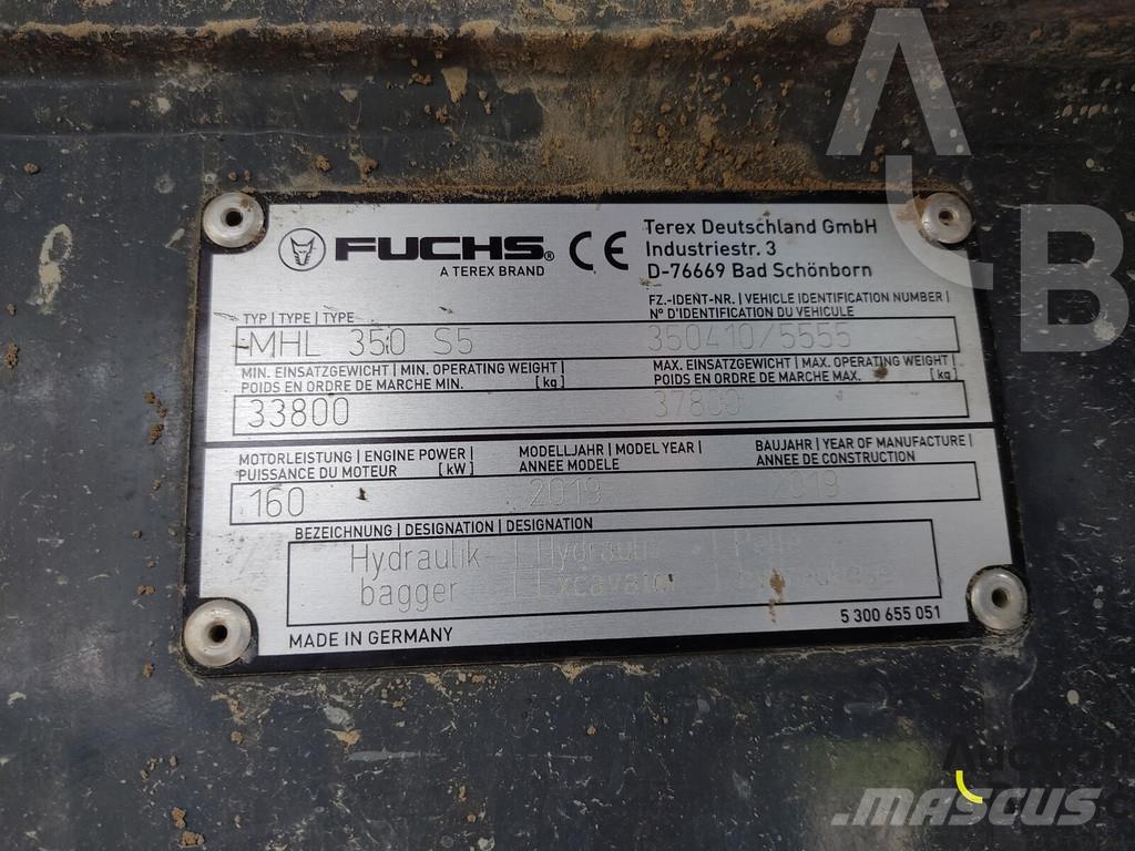Fuchs MHL 350 Перегружатели металлолома/промышленные погрузчики