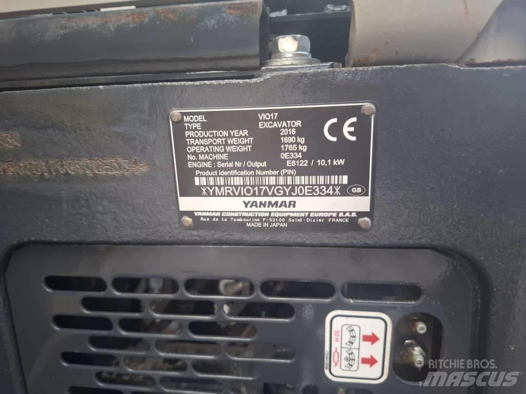 Yanmar Vio 17 Мини-экскаваторы