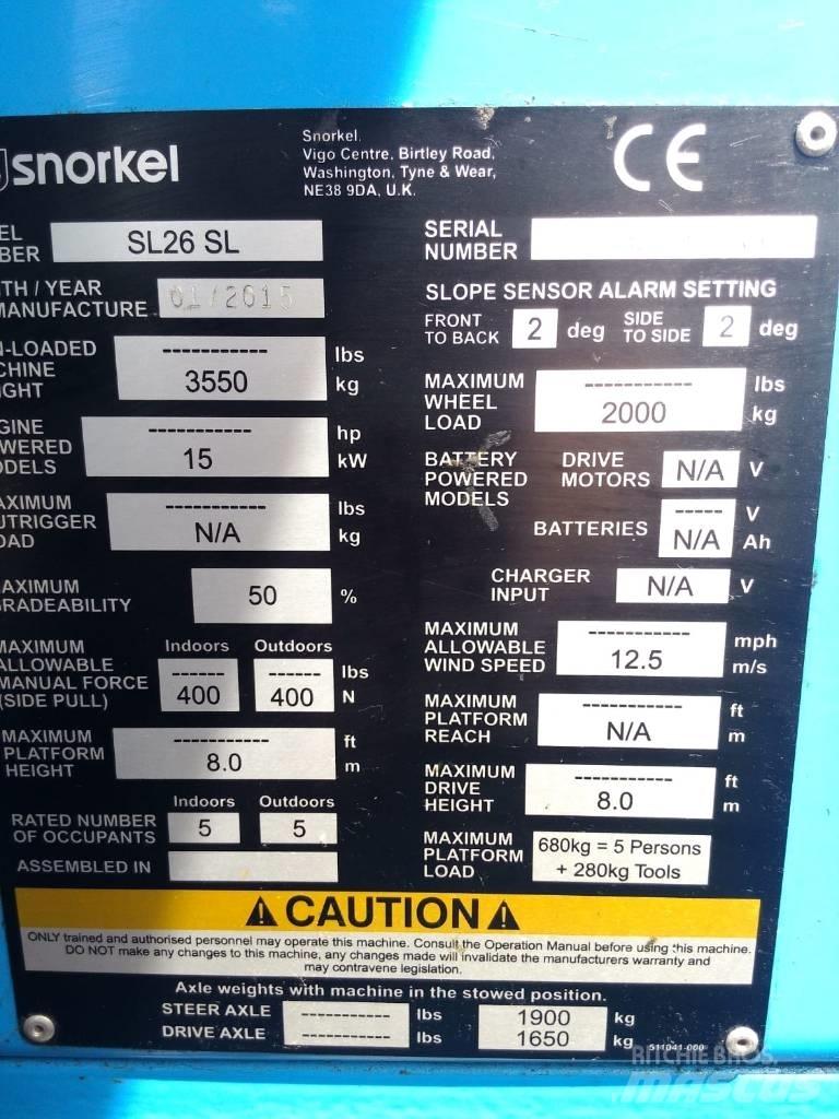 Snorkel SL 26 Коленчатые подъемники