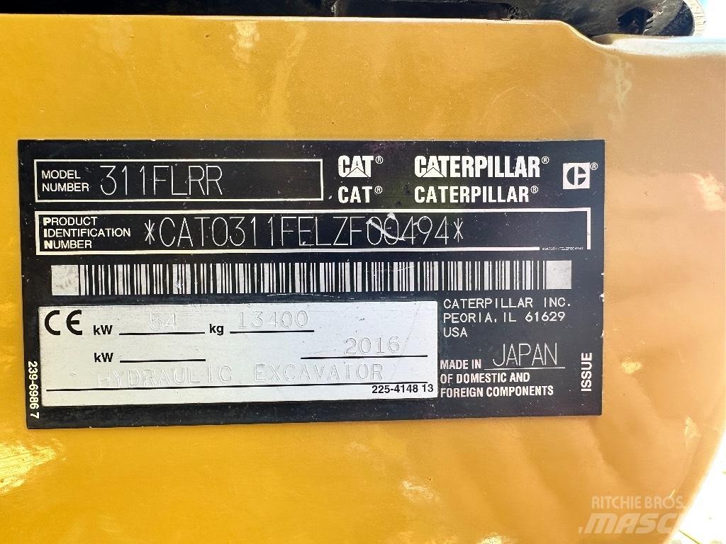 CAT 311 F LRR Гусеничные экскаваторы