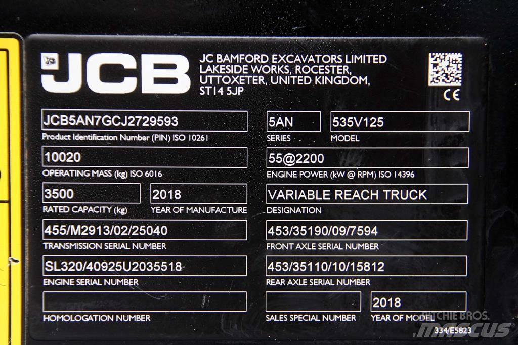 JCB 535-125 Телескопические погрузчики